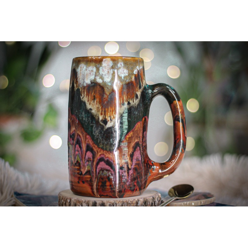 05-A Desert Oasis Textured Stein Mug - TOP SHELF, 21 oz.