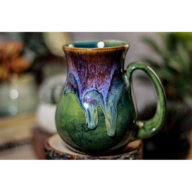 06-D Electric Wave Barely Flared Mug TOP SHELF, 14 oz.