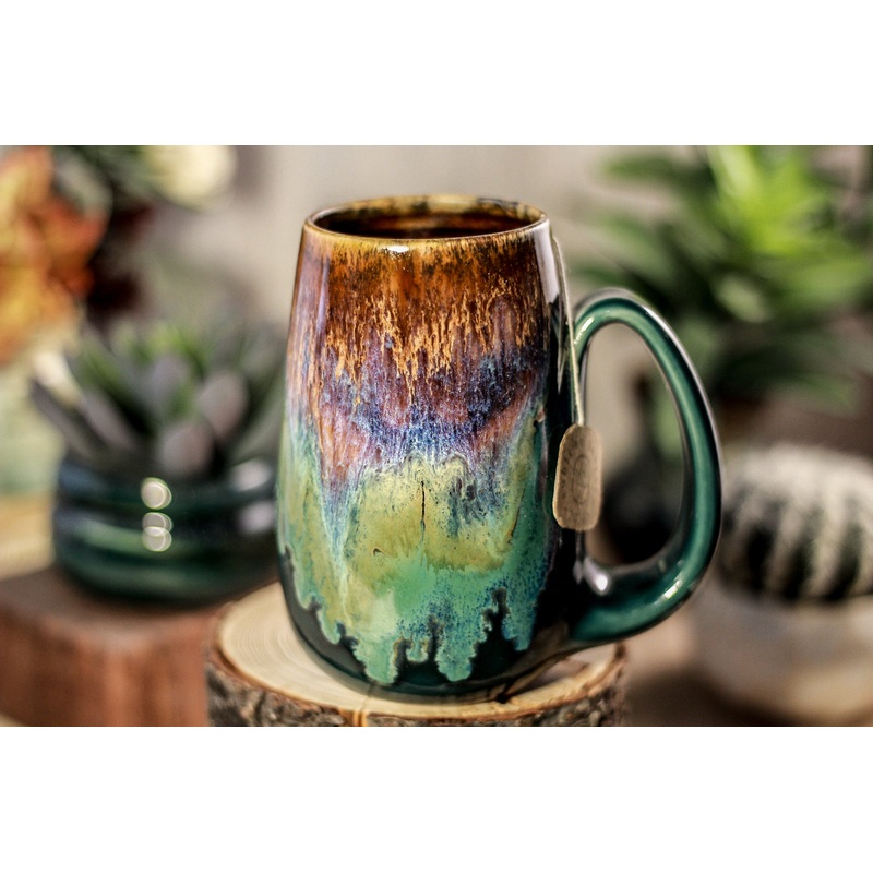 08-D Electric Falls Notched Mug - TOP SHELF, 16 oz