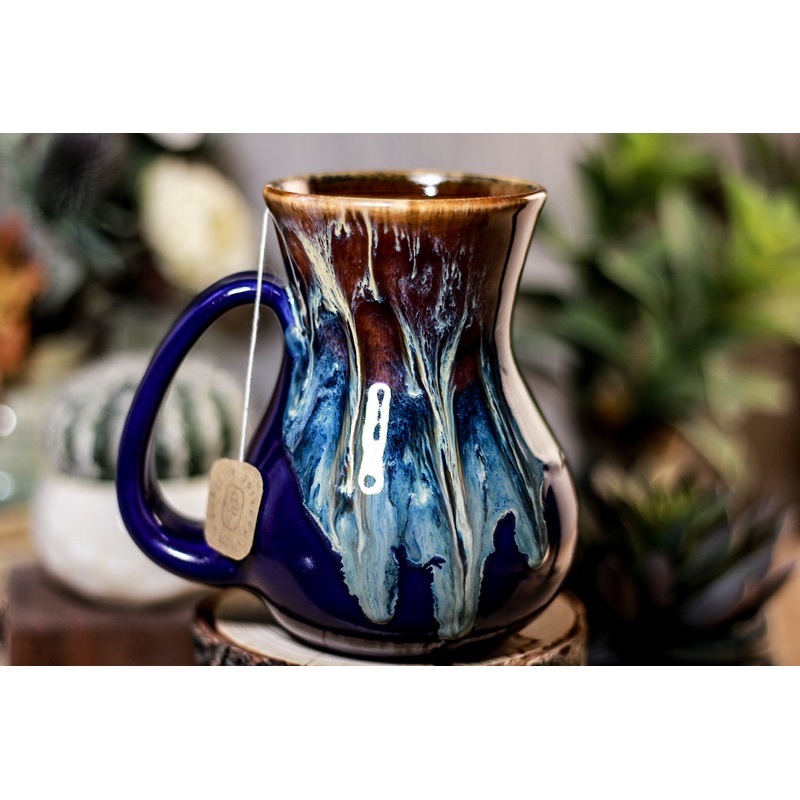 11-D New Wave Barely Flared Notched Mug - TOP SHELF, 17 oz.