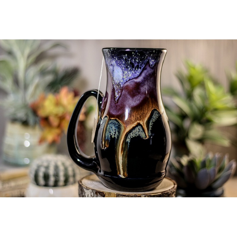 12-A Starry Night Barely Flared Notched Acorn Mug - TOP SHELF, 19 oz.