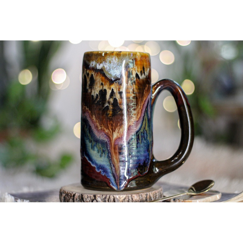 14-B Desert Oasis Textured Stein Mug - TOP SHELF, 16 oz.