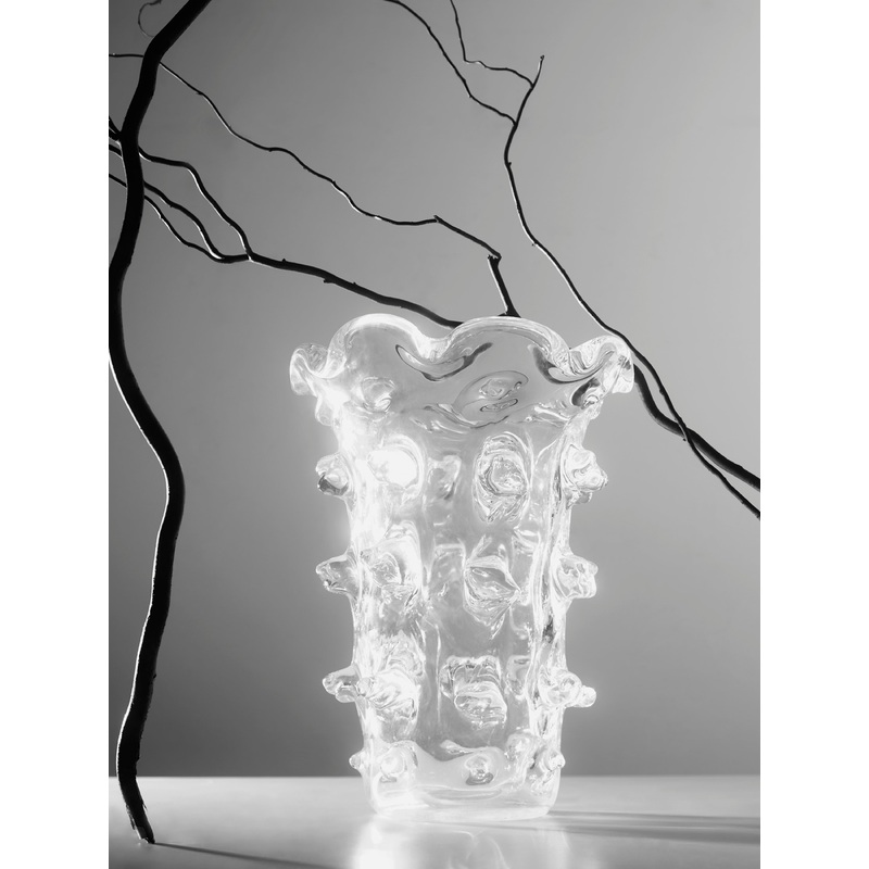 1950s Schneider Crystal Vase