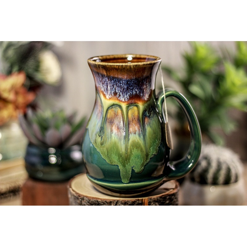 24-A New Earth Barely Flared Notched Mug - TOP SHELF, 17 oz.