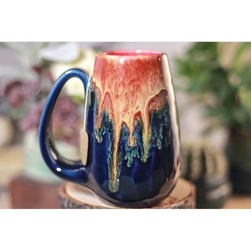 31-C Lava Falls Notched Crystal Mug - TOP SHELF, 12 oz