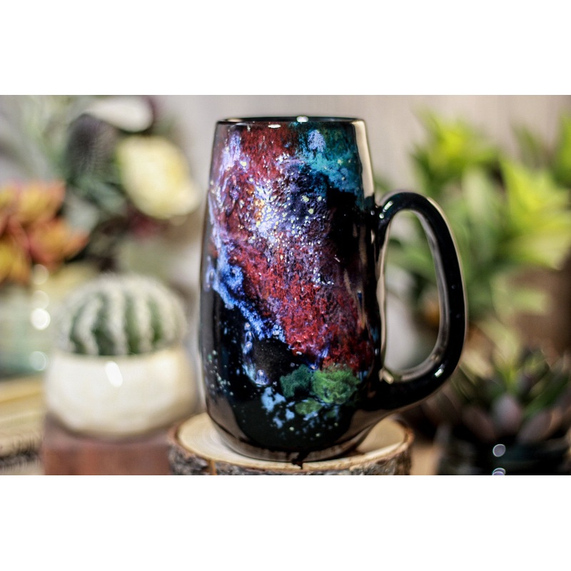 47-A Rainbow Stellar Barely Flared Mug - TOP SHELF, 21 oz