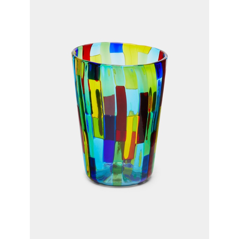 Acquamarina Hand-Blown Murano Glass Tumblers (Set of 6)