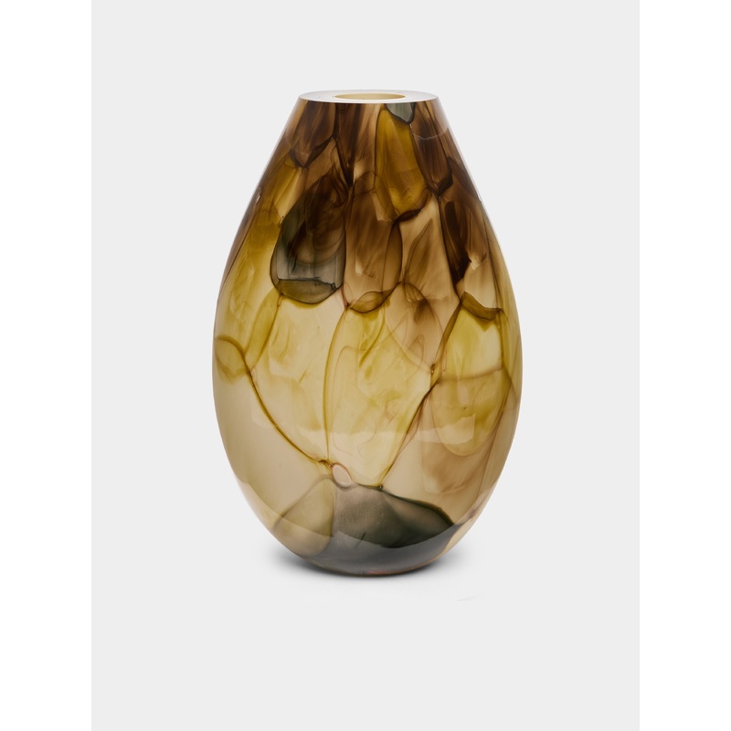 Aquarelle Hand-Blown Glass Tall Vase