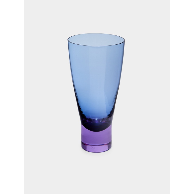 Archive Revival 1996 Hand-Blown Murano Glass Bicolour Highball