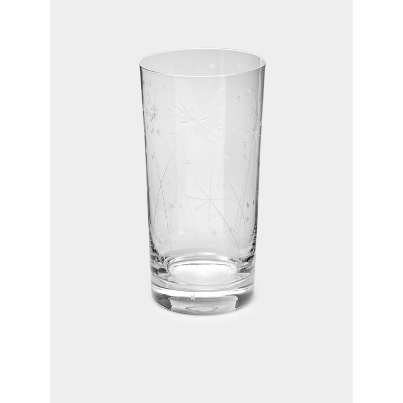 Fireworks Hand-Engraved Crystal Highball