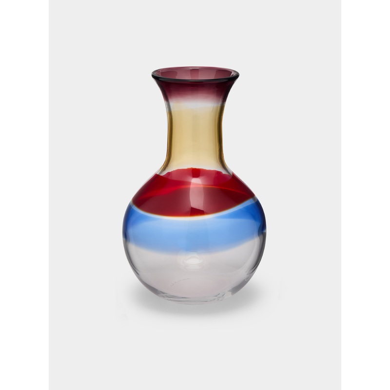 Gio Ponti Fasce Hand-Blown Murano Glass Vase