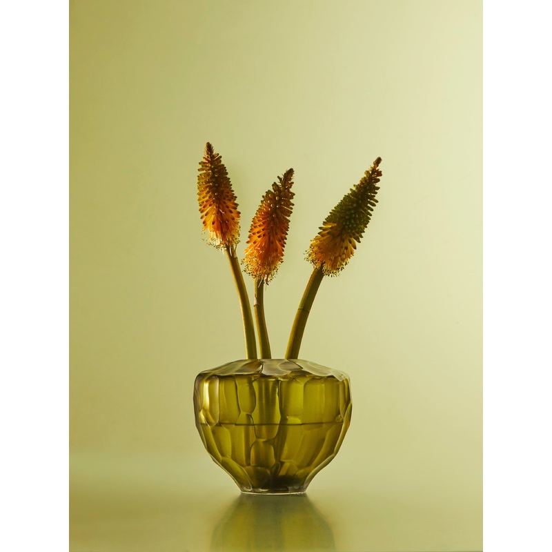 Goccia Bamboo Hand-Blown Murano Glass Small Vase
