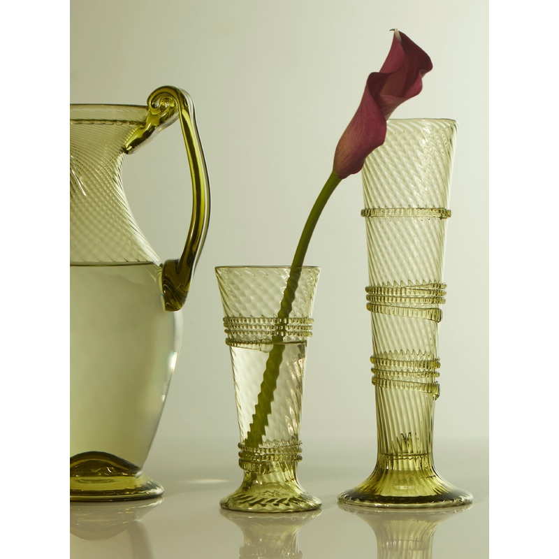 Hand-Blown Glass Bud Vase