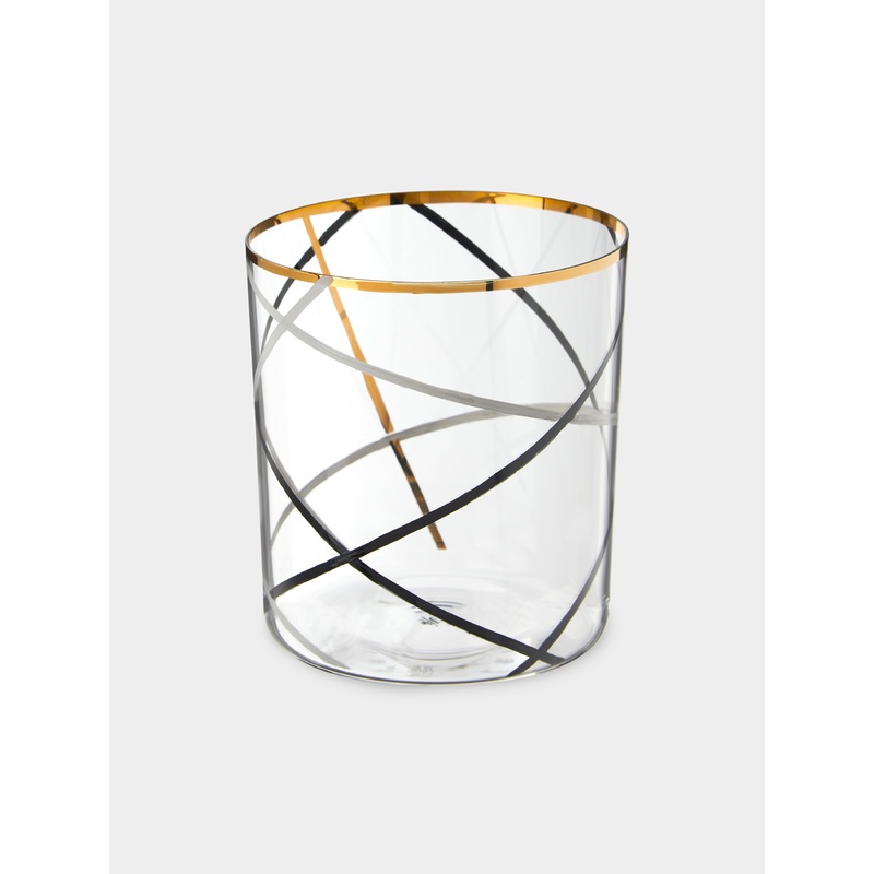 Neo Enamel Hand-Painted Crystal Tumbler