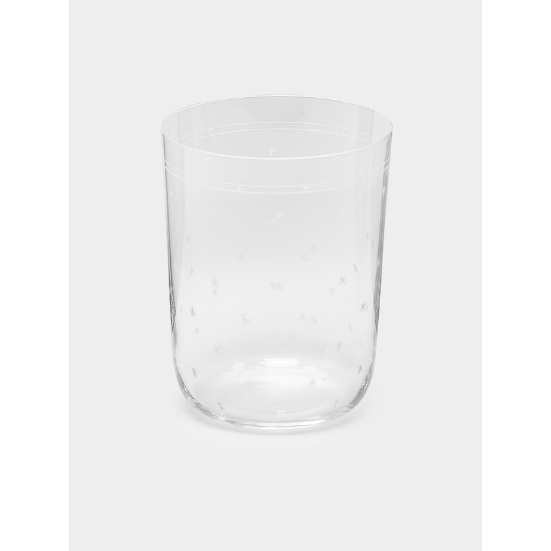 Rothschild Stars Hand-Engraved Crystal Tumbler