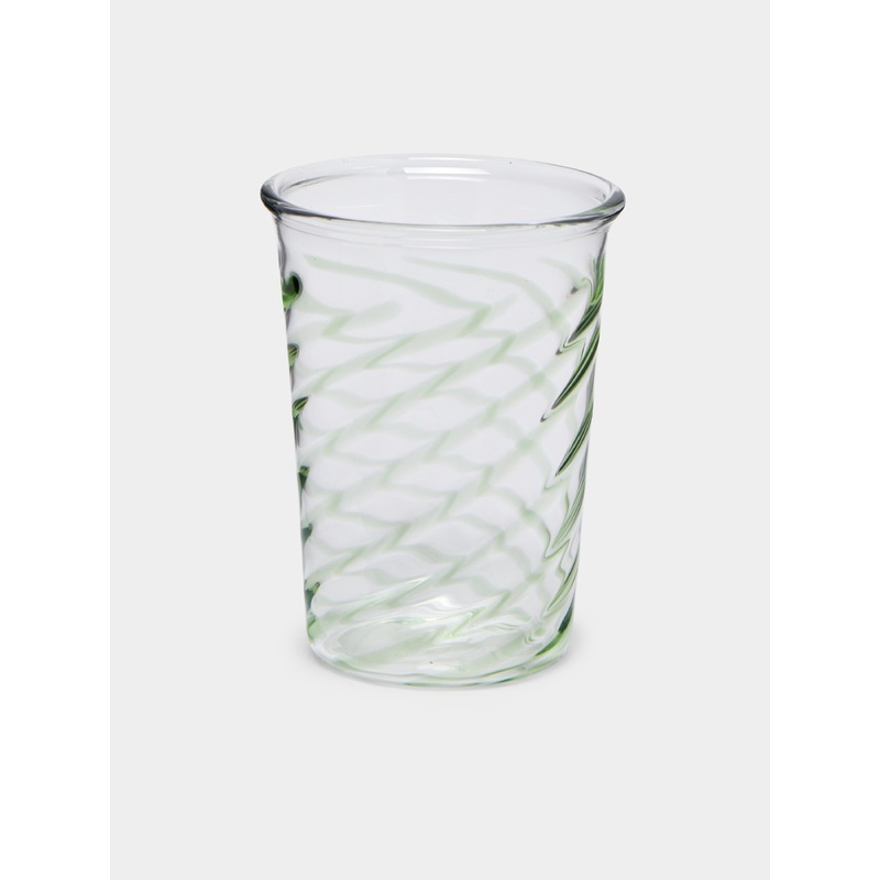 Swirl Hand-Blown Glass Tumblers (Set of 6)