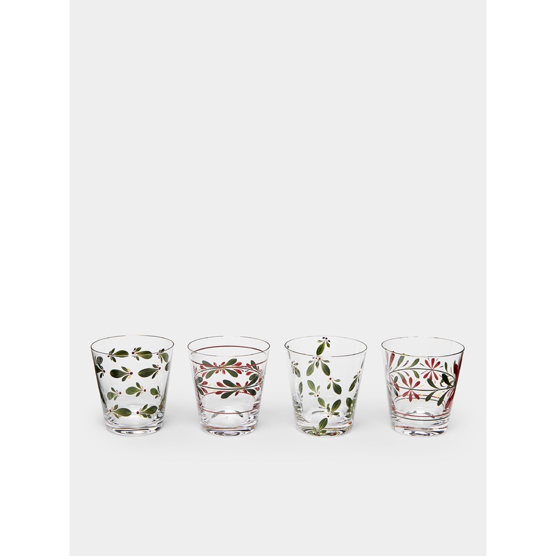 Zermatt Hand-Painted Tumblers (Set of 4)