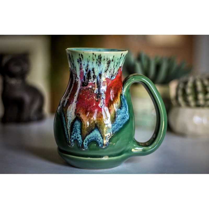 03-A Alpine Mountain Meadow Flared Acorn Mug - TOP SHELF, 19 oz.