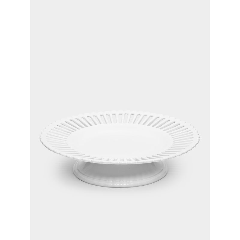Bourg-Joly Openwork Ceramic Cake Stand