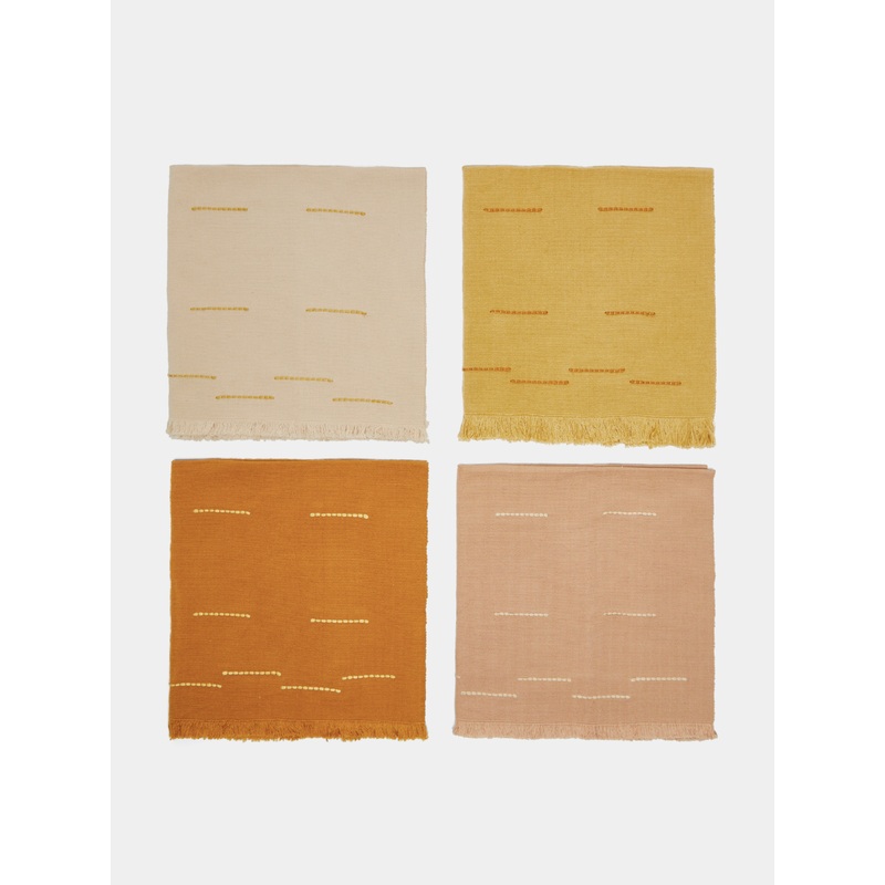 Chiapas Handwoven Cotton Napkins (Set of 4)