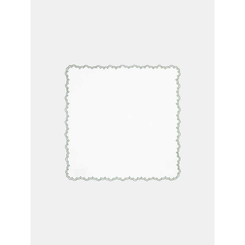 Escamas Embroidered Linen Napkins (Set of 4)