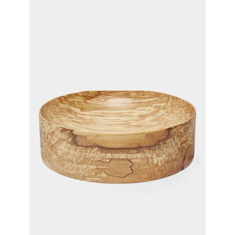 Fairlight Hand-Turned Patterned Beech Large Bowl