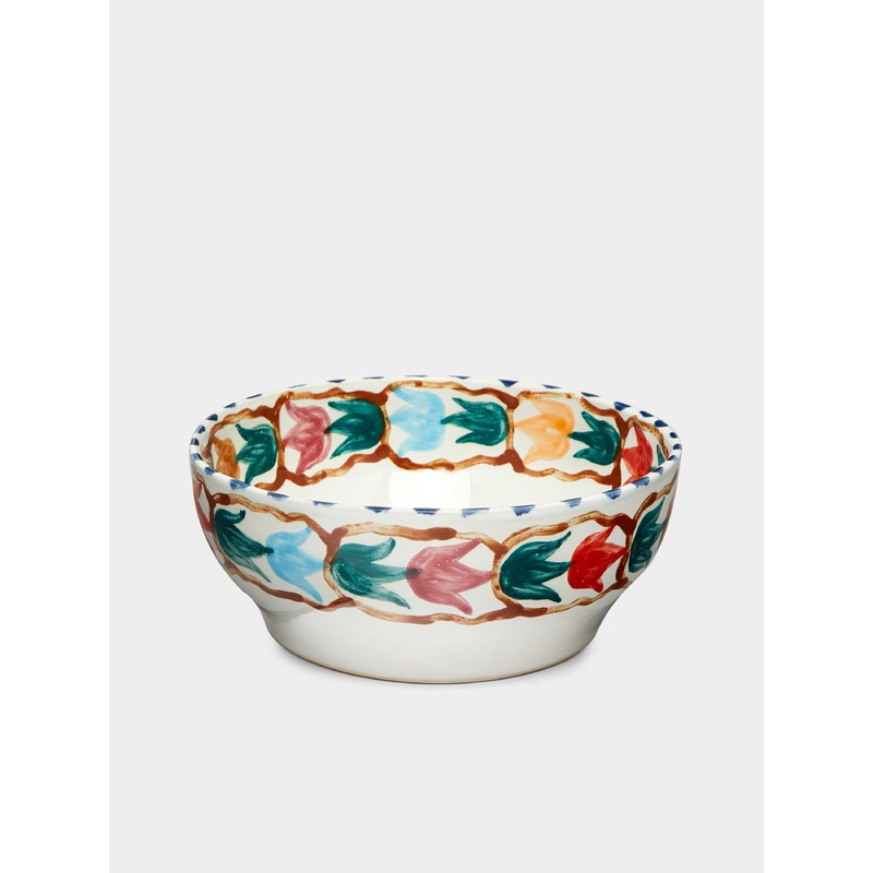 Hand-Painted Ceramic Large Salad Bowl