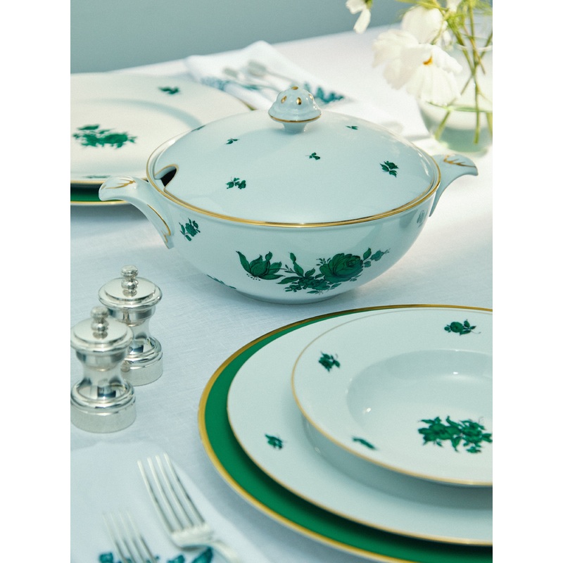 Maria Theresia Hand-Painted Porcelain Shallow Tureen