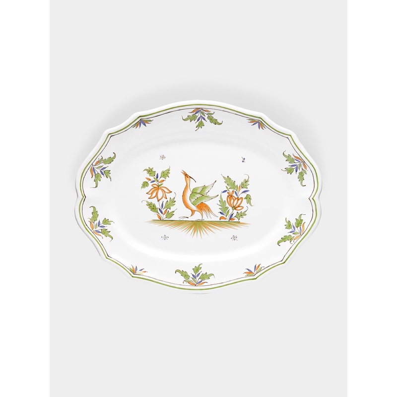 Moustiers Hand-Painted Ceramic Oval Serving Dish