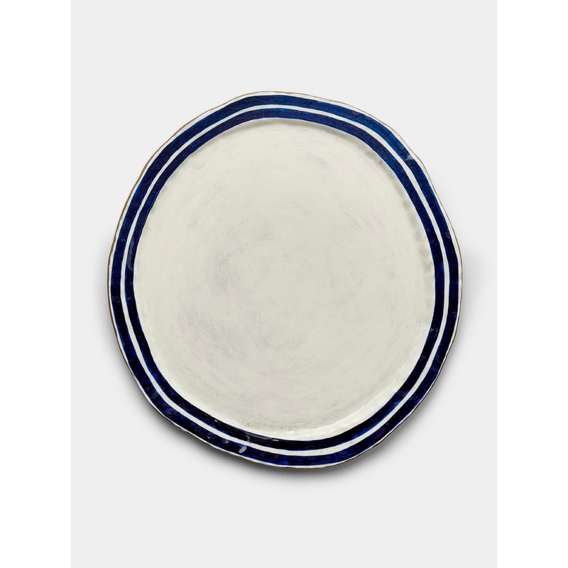 Stripe Hand-Painted Buncheong Platter