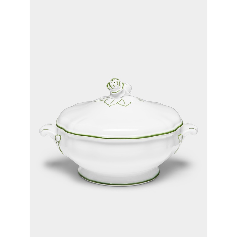 Touraine Hand-Painted Porcelain Soup Tureen