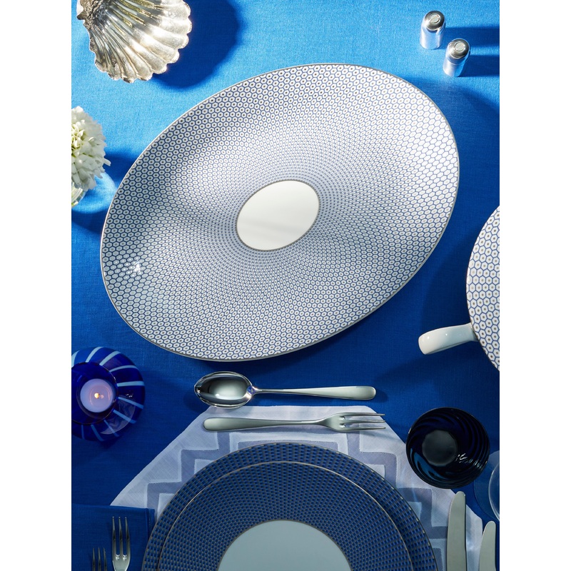 Trsor Bleu Porcelain Oval Platter