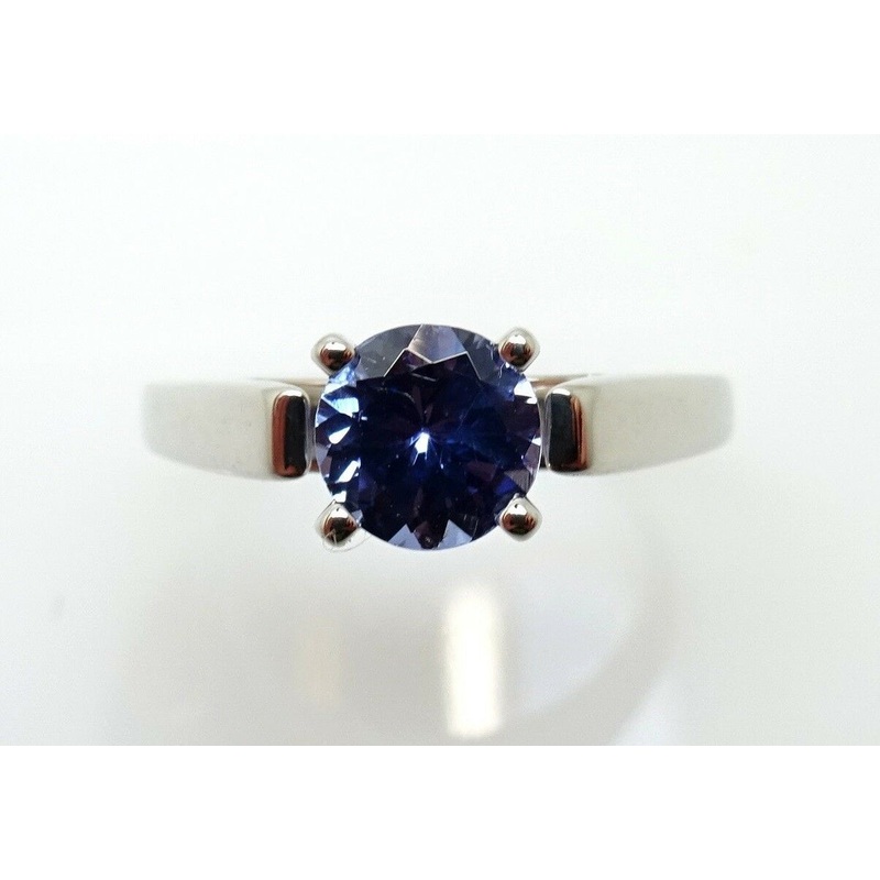 14k Round .79ct Genuine Natural Tanzanite Ring (#J3808)