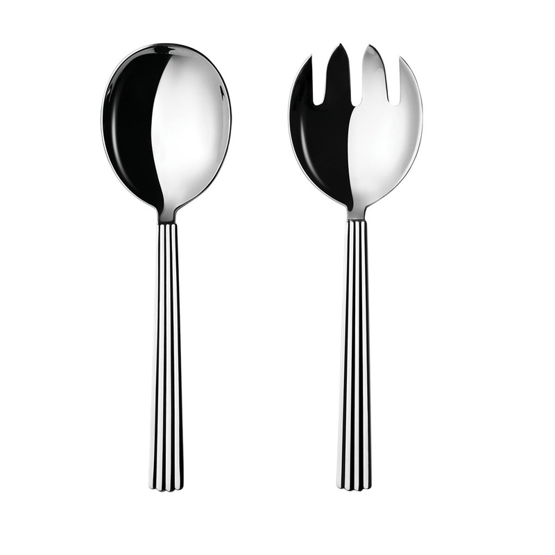 Bernadotte by Georg Jensen Stainless Steel Flatware Serving Set 2-pc New