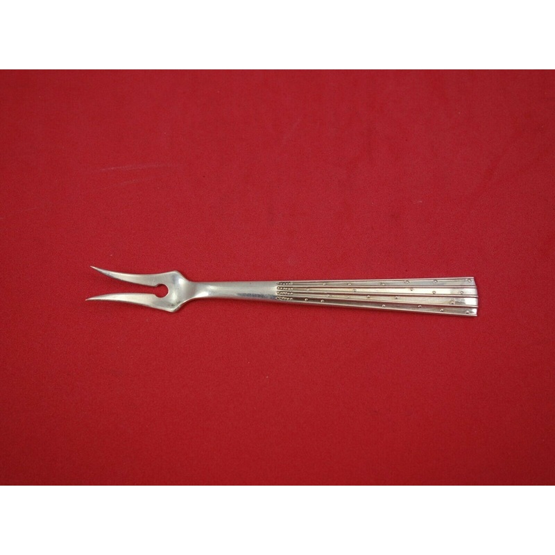 Champagne aka Design #12 by Orla Vagn Mogensen Sterling Cherry Fork 2tine 4 1/4"