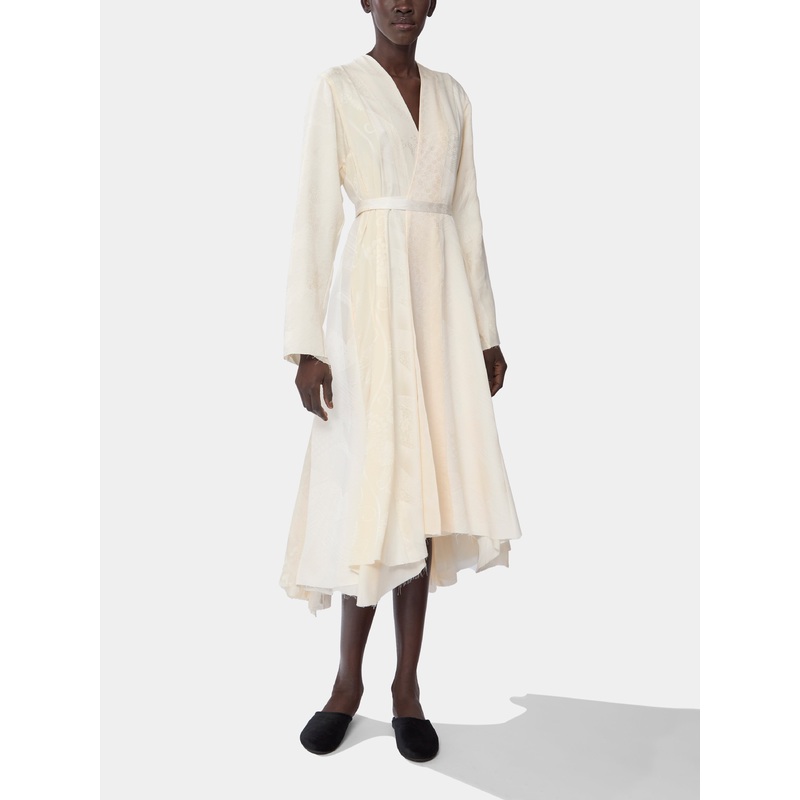 Irregular Hand-Stitched Silk Robe