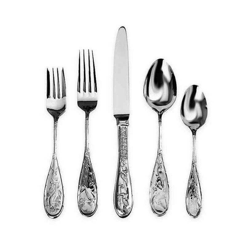 Japanese Bird Audubon by Ricci Stainless Flatware 5-piece Place Setting New