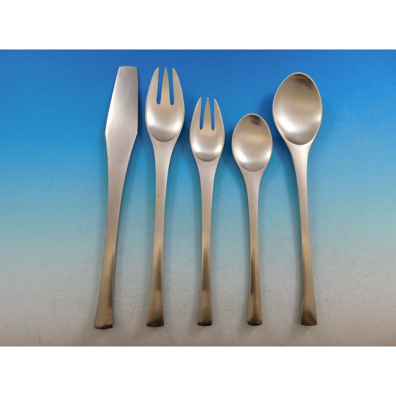 Odin by Dansk Stainless Steel Flatware Set Service 60 pieces Vintage Satin