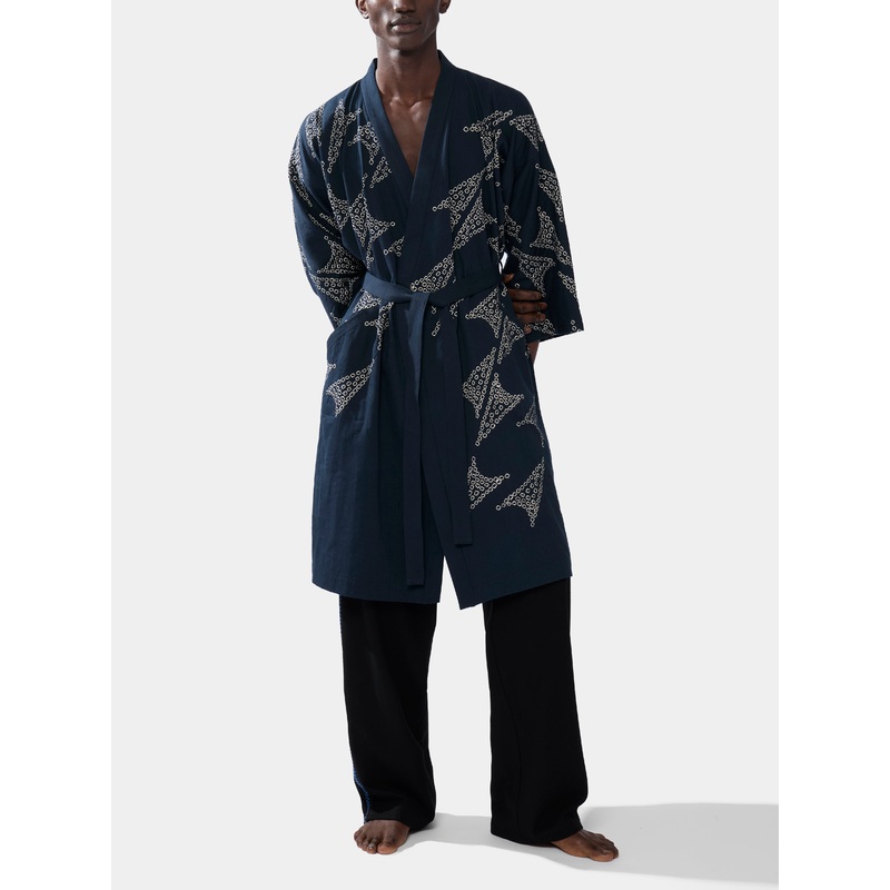 Pied de Phnix Shibori Cotton Kimono | One Size