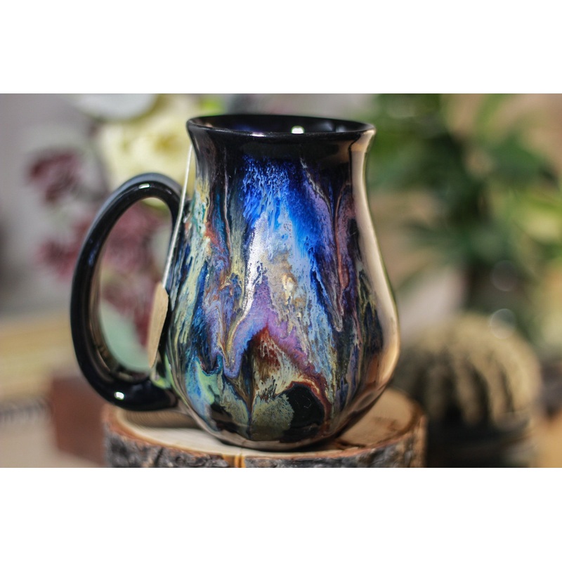 01-B Cosmic Grotto Flared Notched Mug, 11 oz