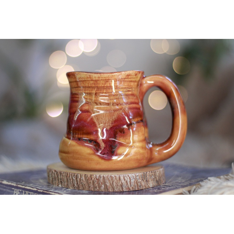 04-TESTER Textured Divot Mug, 12 oz