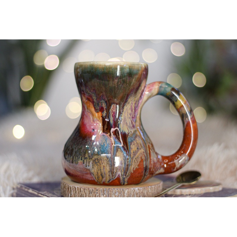 08-C Rainbow 'Flow' Mug, 15 oz.