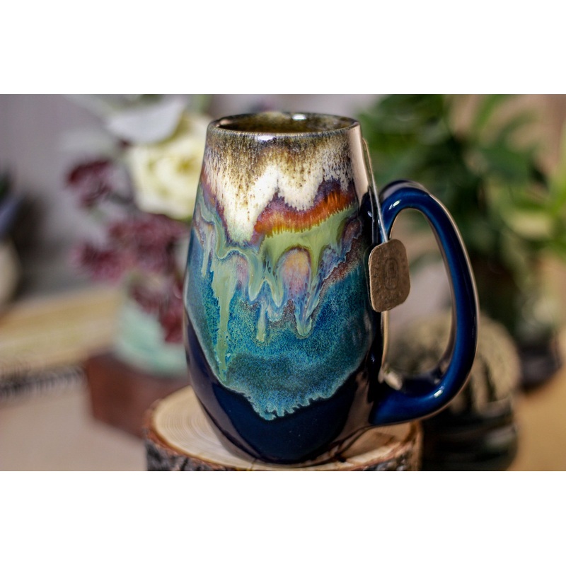 10-A New Earth Notched Mug, 16 oz.