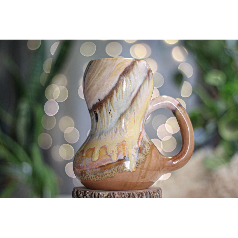 12-A Soft Earth Series Gourd Mug, 26 oz.