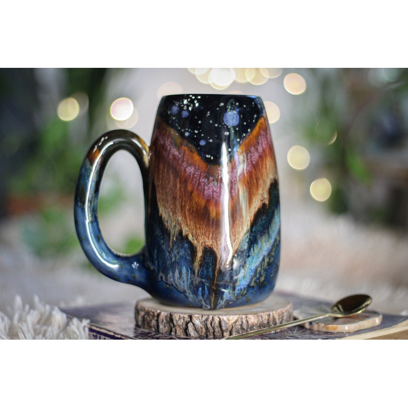 13-B Starry Night Mug, 24 oz.