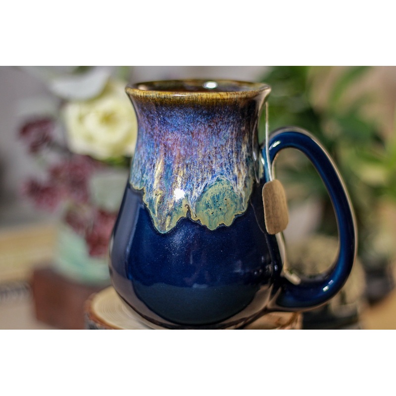 16-D Electric Wave Notched Barely Flared Mug, 16 oz