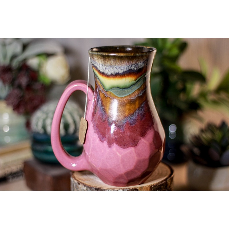 17-A New Earth Barely Flared Notched Crystal Mug, 18 oz.