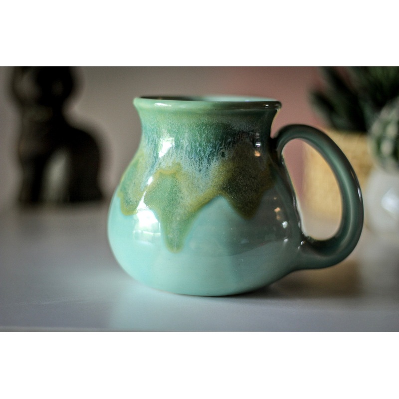 06-E Atlantean Jade Barely Flared Mug, 15 oz.
