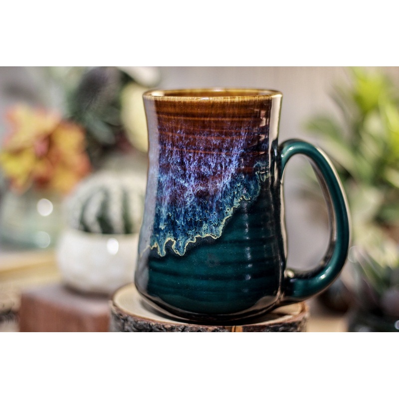 07-E Electric Wave Barely Flared Mug, 16 oz