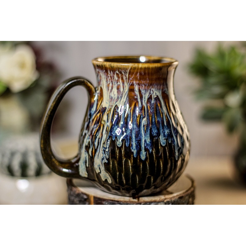 11-E New Wave Barely Flared Textured Mug, 16 oz.